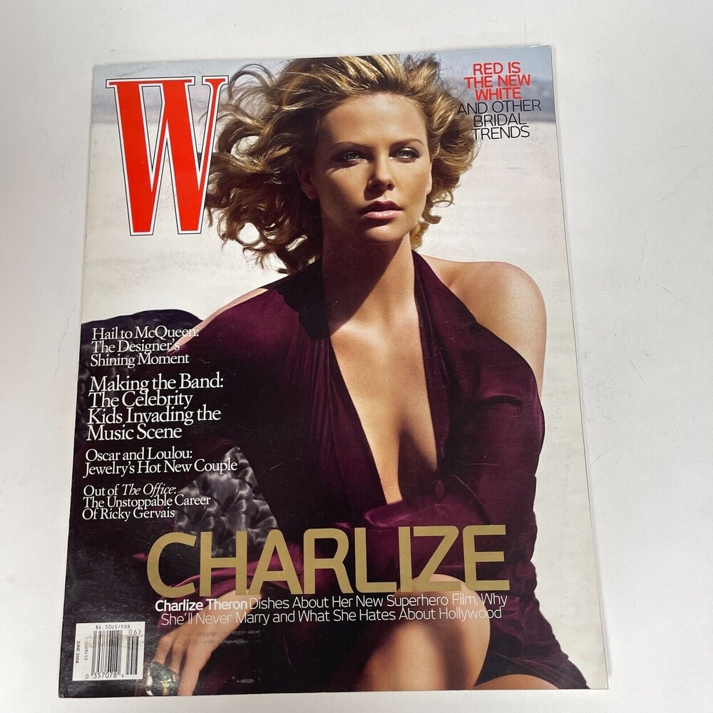 W Magazine June 2008 Charlize Theron Oscar and Loulou‎ Ricky Gervais